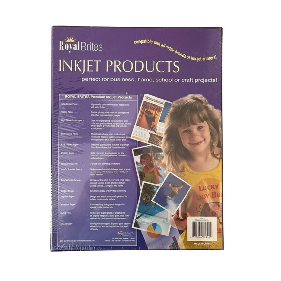 ROYAL BRITES Business Cards White 2 x 3.5 Pack of 1000 for Laser or Ink Jet NEW - Picture 2 of 2